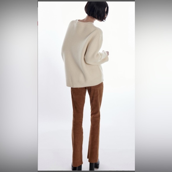 Zara Merino Wool Sweater, S-M, Color: Ecru - Picture 5 of 16